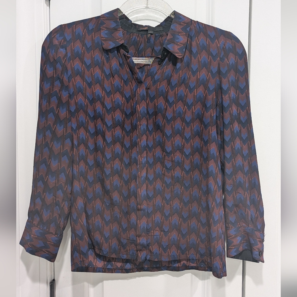 maje retro button down